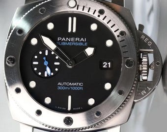 Reloj de pulsera vintage reacondicionado para hombre Panerai Luminor Submersible QuarantaQuattro de 44 mm.