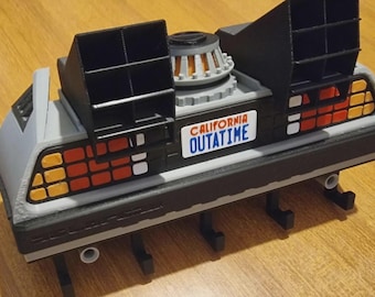 Back to the Future Key Hanger • Movie Key Holder • Retro Wall Decor • PLA 3D Printed Key Hook • Gift for Movie Fans