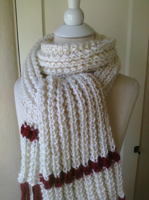 Handknit Alpaca scarf