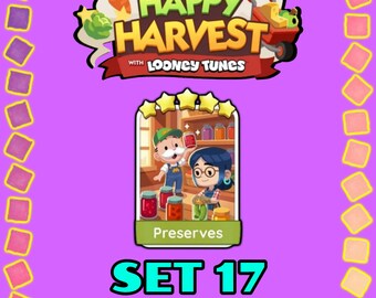 Preserves - Set 17 - Monopoly Sticker 5 Star - Happy Harvest Album