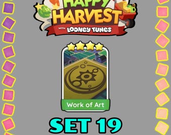 Work of Art - Set 19 - Monopoly Sticker 4 Star - Happy Harvest Album