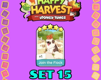 Join the Flock - Set 15 - Monopoly Sticker 5 Star - Happy Harvest Album