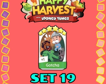 Gotcha - Set 19 - Monopoly Sticker 6 Star - Happy Harvest Album