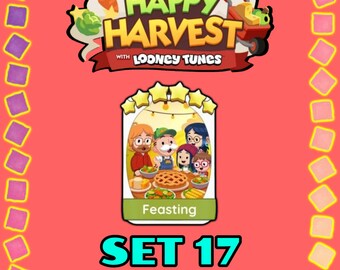 Feasting - Set 17 - Monopoly Sticker 6 Star - Happy Harvest Album
