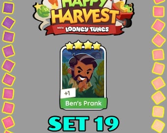 Ben's Prank - Set 19 - Monopoly Sticker 4 Star - Happy Harvest Album