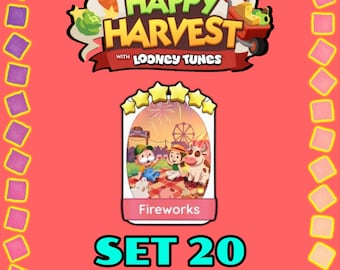 Fireworks - Set 20 - Monopoly Sticker 6 Star - Happy Harvest Album