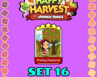 Pretty Pastoral - Set 16 - Monopoly Sticker 5 Star - Happy Harvest Album