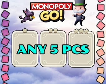 Monopoly Go 1-3 Star Sticker - 5 Pcs (Set 1-15 HAPPY HARVEST)