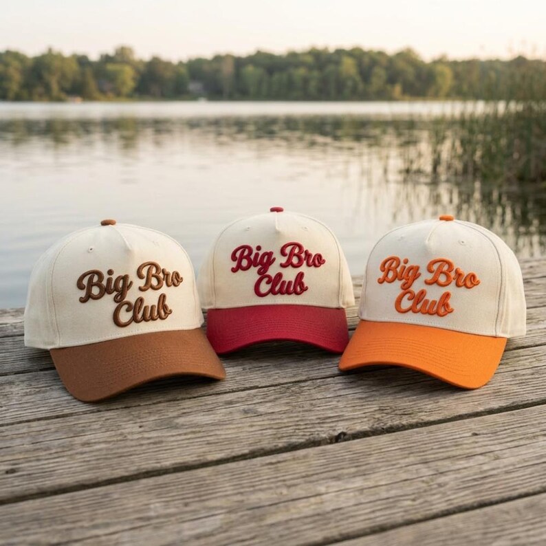 Promoted to Big Bro Hat, Embroidered Baseball Cap, Pregnancy Reveal ...