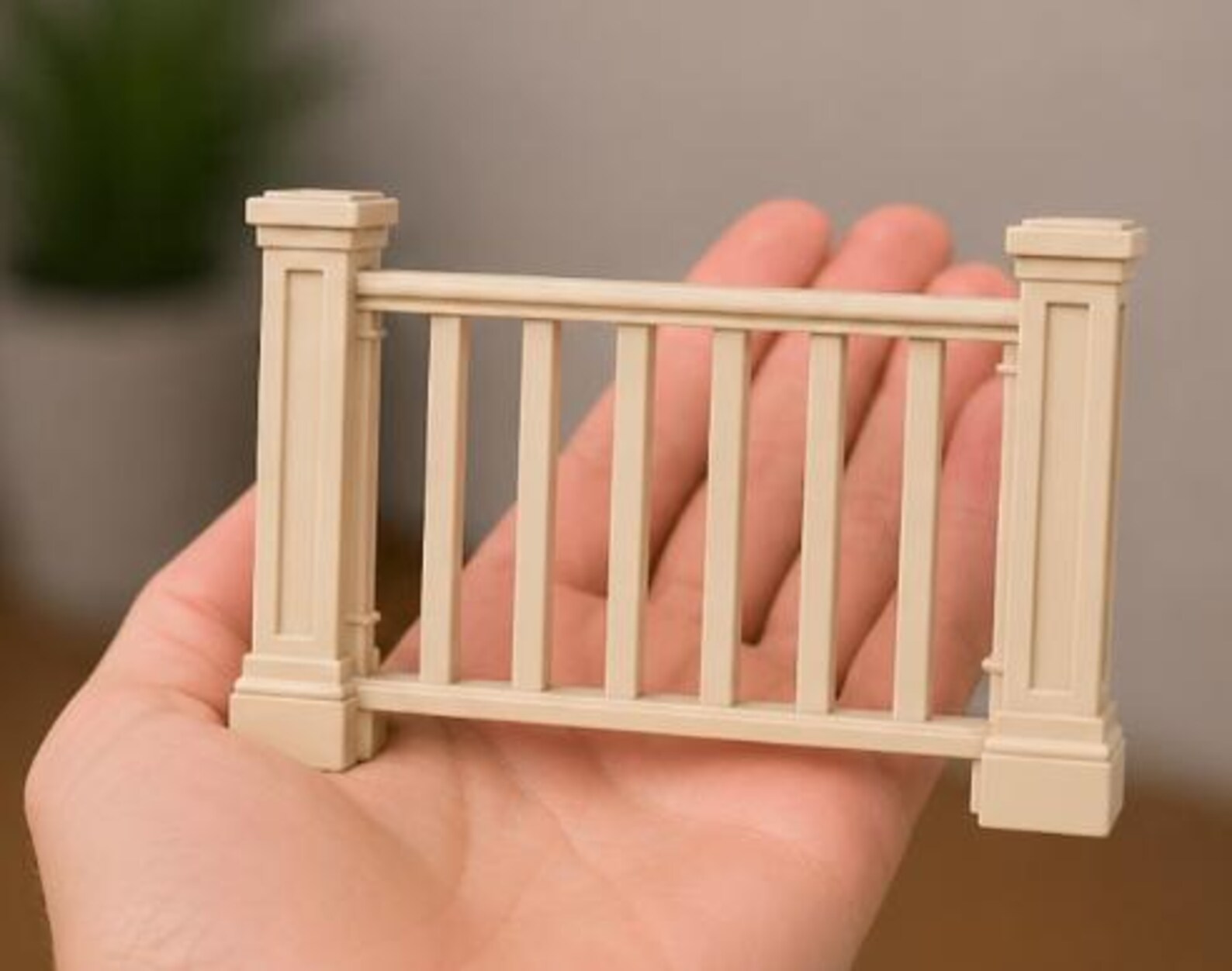 28mm Scale Railing Miniature Simple Railing STL – 1:12 Scale Dollhouse Decor (digital ...