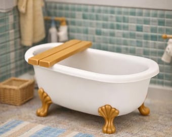 Miniatur Badewanne STL - 1:12 Maßstab Bad Puppenhaus Dekor (Digitaler Download)