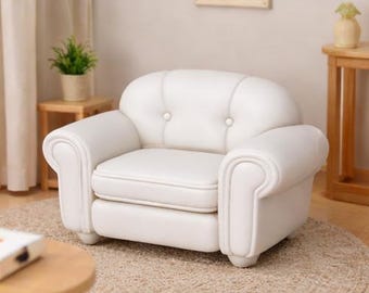 Poltrona in miniatura STL – Decorazione per casa delle bambole in scala 1:12 (Download digitale)