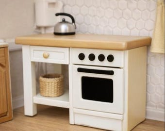 Miniature Kitchen Oven STL 1:12 Scale Dollhouse Furniture (Digital Download)