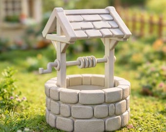 Pozo en miniatura STL – Decoración de jardín para casa de muñecas a escala 1:12 (Descarga digital)