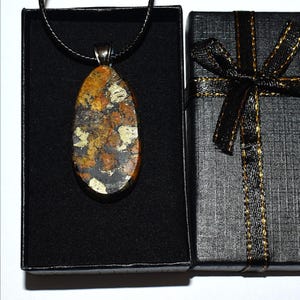 Gouden erts hanger ketting uit de 19e eeuw, Ore Knob kopermijn, North Carolina, 0,6 oz.