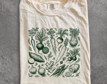 Vintage Gemüse PNG, Retro Wurzelgemüse Digitaler Download, Botanischer Garten Sublimationsdesign, Bauernmarkt Veggie PNG Datei