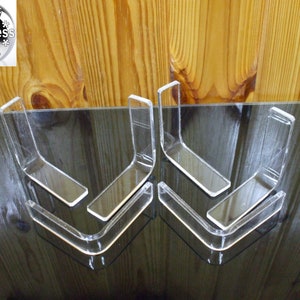 90 Degree Clear Transparent Perspex L Bracket. image 6