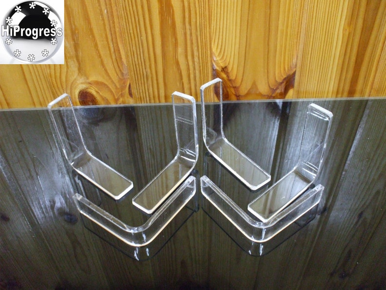 90 Degree Clear Transparent Perspex L Bracket. image 6