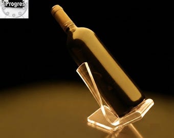 Soporte de exhibición para una sola botella de vino
