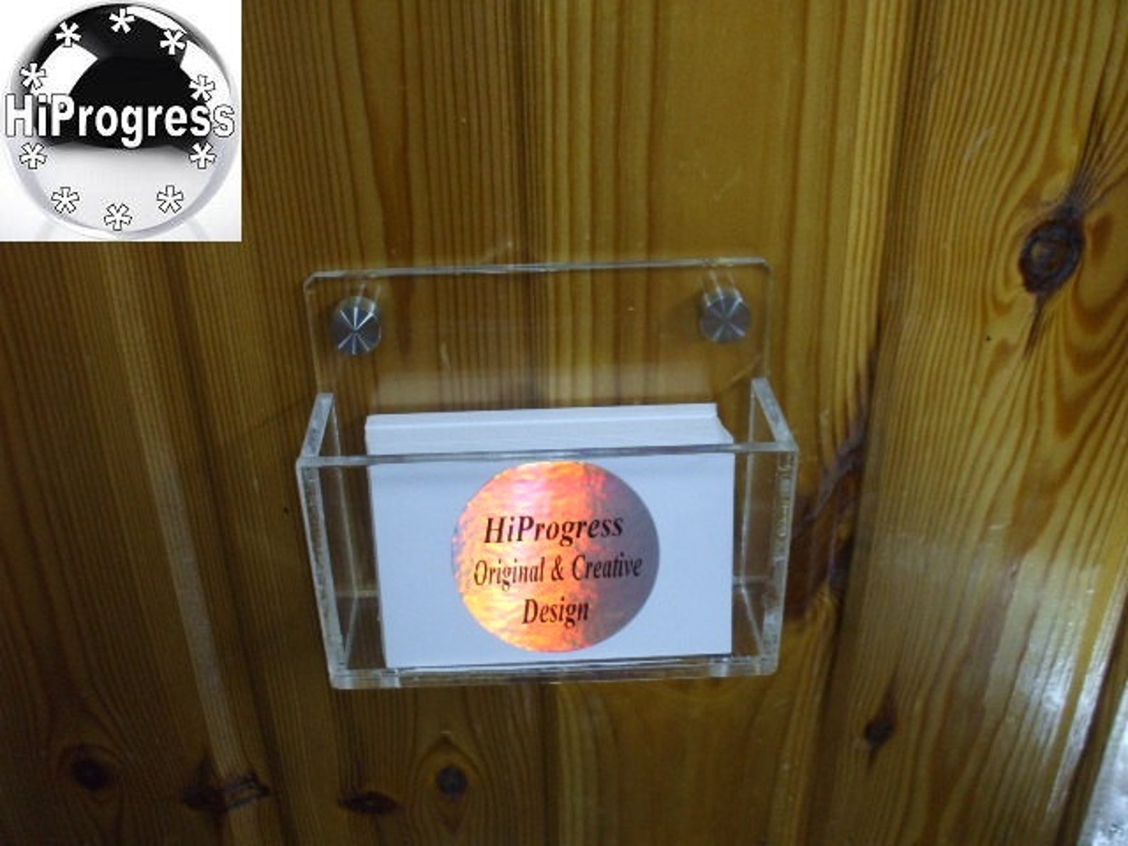 Wall Hanging Business Cards Holder Stand Display Easel Etsy