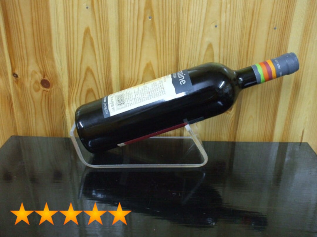 Single Wine Bottle Holder Stand Display Etsy