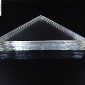 Clear Acrylic Plexi-Glass Triangle Plaques for Crafting Supplies