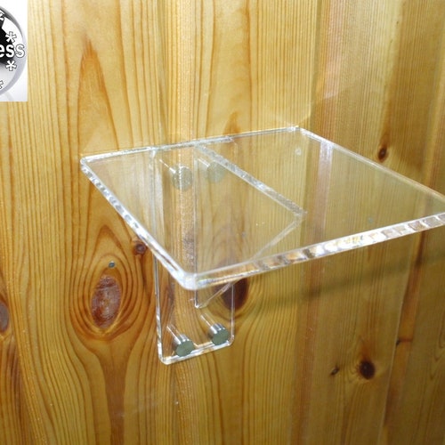 Acrylic Lucite Wall Shelf Shelf Bracket Wall Clear Acrylic Etsy