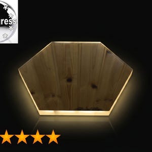Clear Acrylic Plexi-Glass Hexagon Shelf Replacement