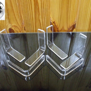 90 Degree Clear Transparent Perspex L Bracket. image 8