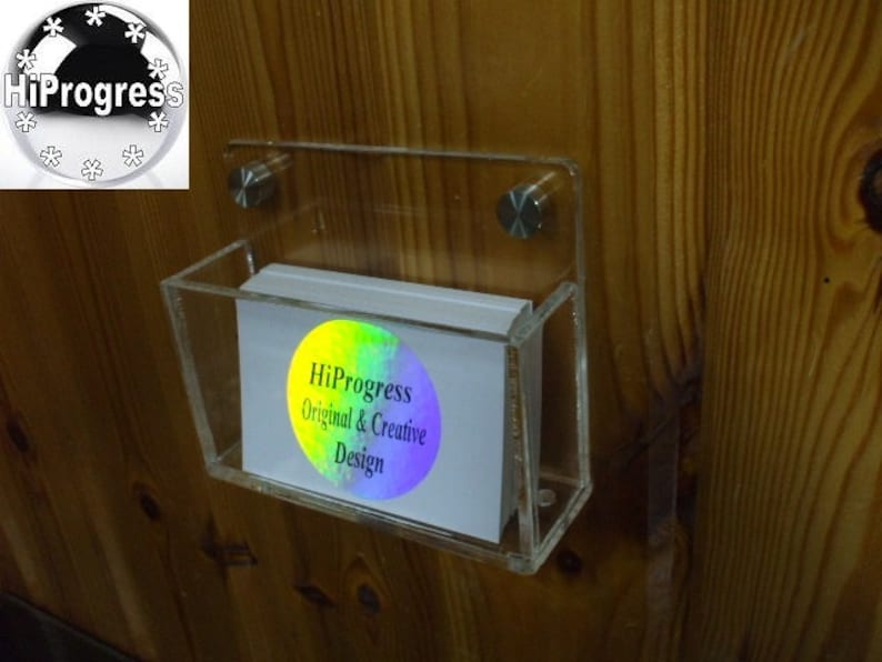 Wall Hanging Business Cards Holder Stand Display Easel Etsy