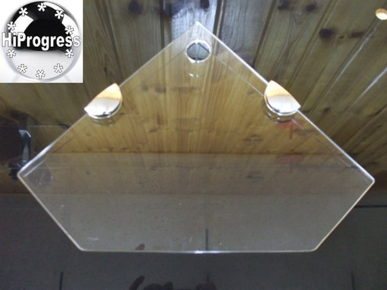Wall Clear Corner Acrylic Shelf for Electronics Lamp Router Etsy
