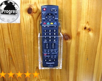 TV Cable or Satellite Decoder Receiver Remote Control Wall Holder Stand Display.