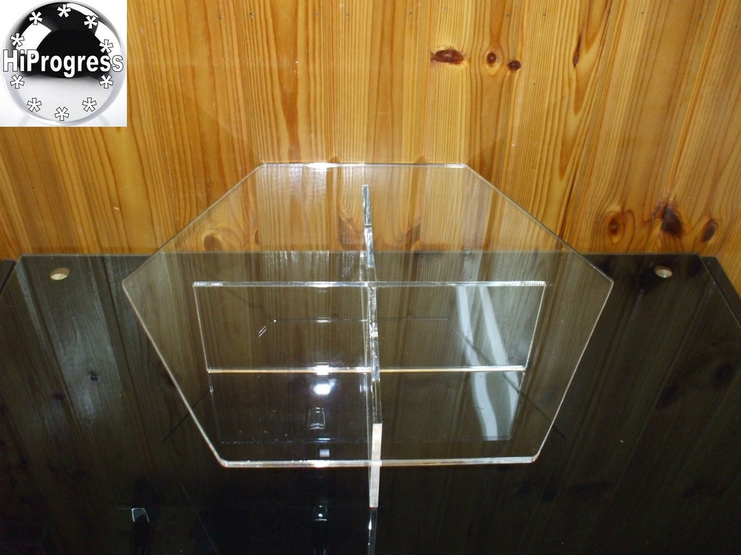 Large Clear Acrylic Hexagon Display Stand for 14 Round Etsy