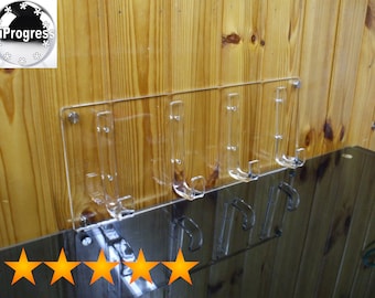 Modern Acrylic Wall Hanger Rack with Four Hooks