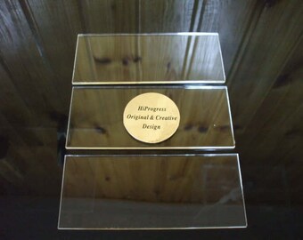 Wholesale of 10 Pcs Clear Transparent Acrylic Strips 145 mm X 60 mm