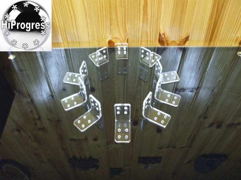 90 Degree Clear Transparent Perspex L Bracket Brace Etsy