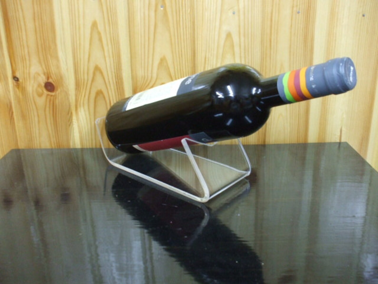 Single Wine Bottle Holder Stand Display Etsy