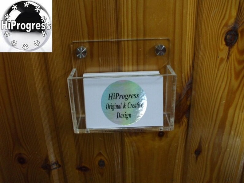 Wall Hanging Business Cards Holder Stand Display Easel Etsy