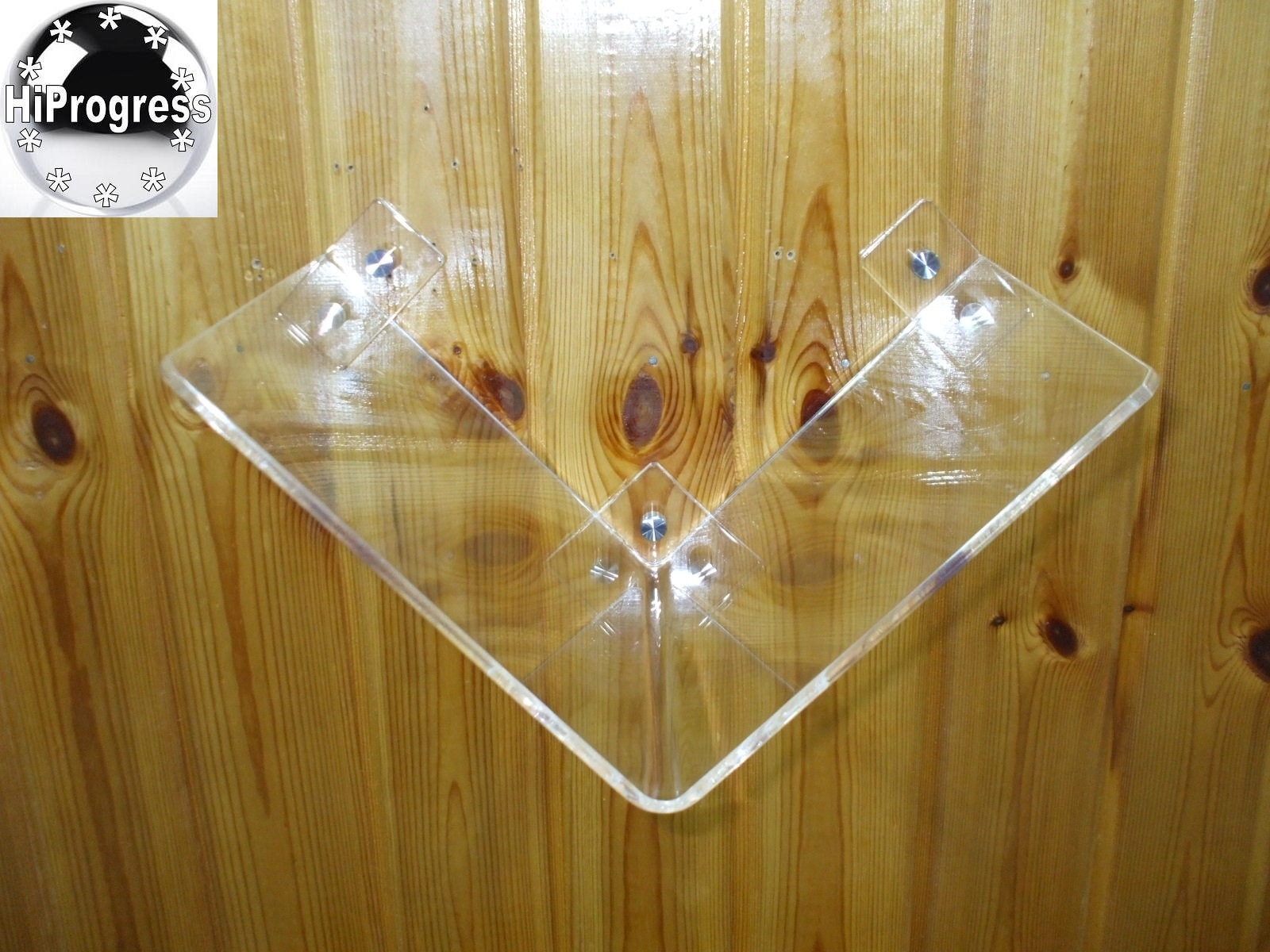 Wall Clear Acrylic Plexiglass Lucite Vshape Shelf Etsy