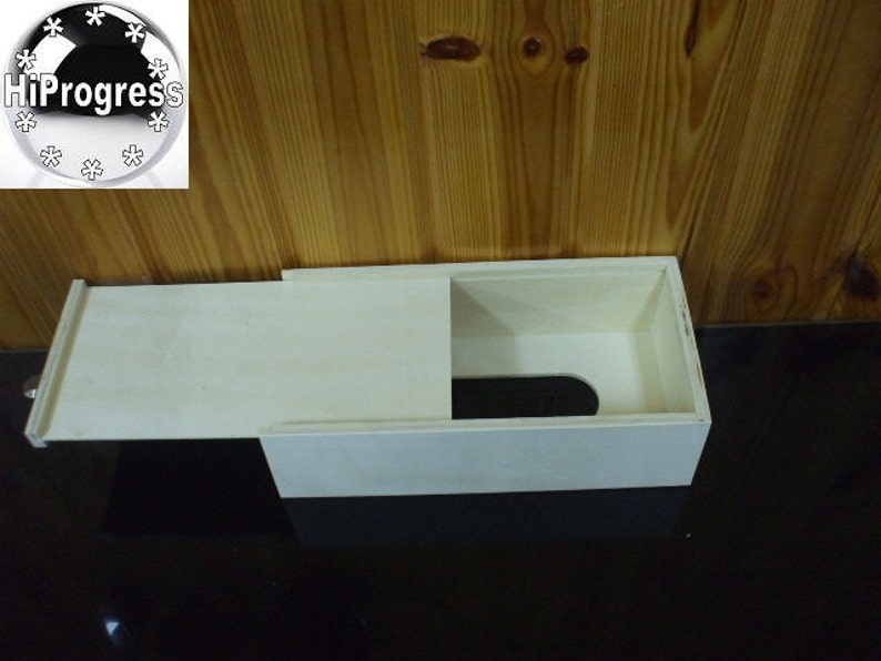 Unfinished Plain Natural Wood Slotted Box for Tissue Etsy