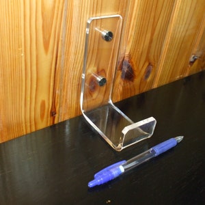 Custom Clear Acrylic Hook Holder Bracket Support for Wall Installation image 10