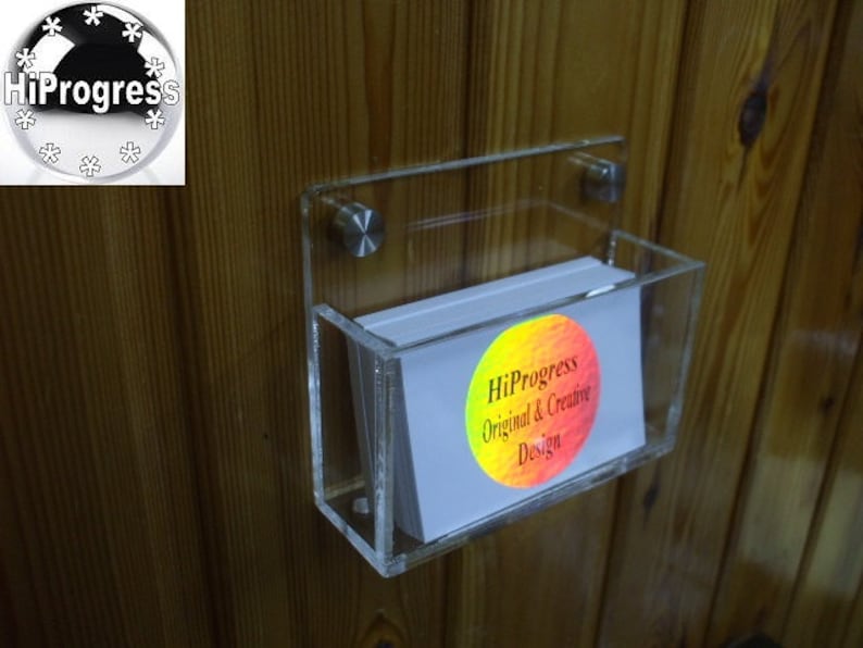 Wall Hanging Business Cards Holder Stand Display Easel Etsy