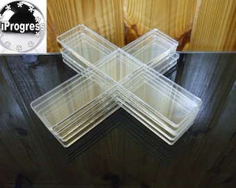 Wholesale of 10 Pcs Clear Transparent Acrylic Strips 165 mm X 35 mm
