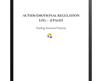 Registro de regulación emocional en el autismo (2 páginas)