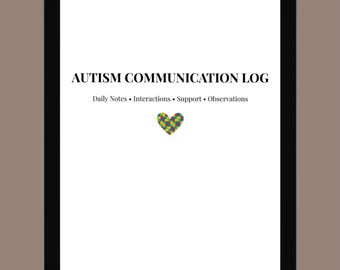 Registro de comunicación sobre autismo