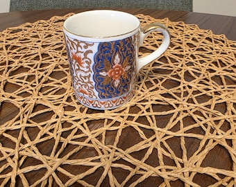 Vintage Japanese Fukusen Original Imari Demitasse Cup – Gilded Porcelain