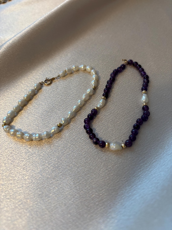 Pearl Bracelet Pair