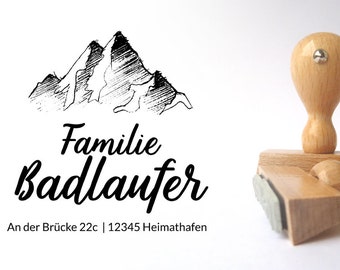 Adress-Stempel *** Der Berg ruft ** personalisiert