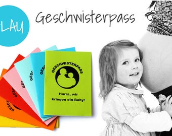 GESCHWISTERPASS ** wie ein Mutterpass *BLAU