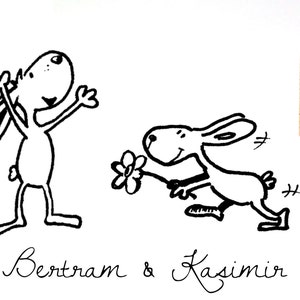 BERTRAM & KASIMIR Hasenstempel Stempel Ostern